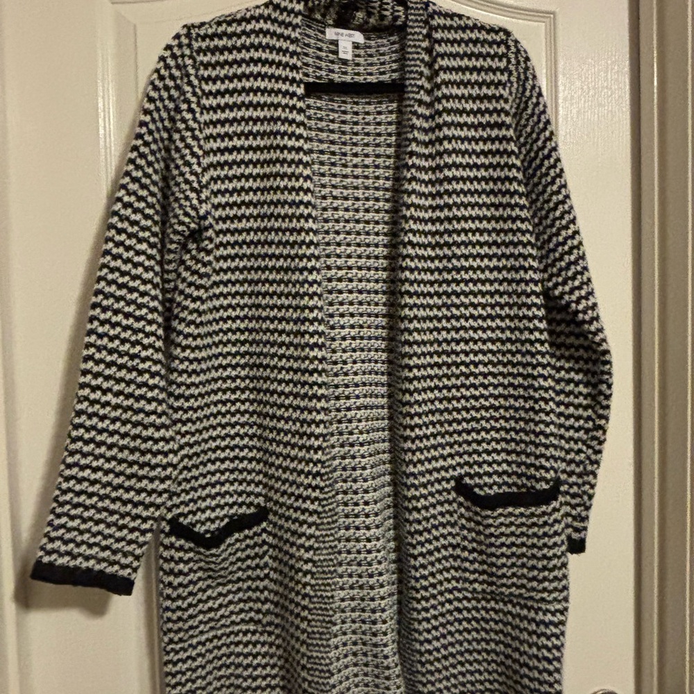 Nine West Black and White Cardigan